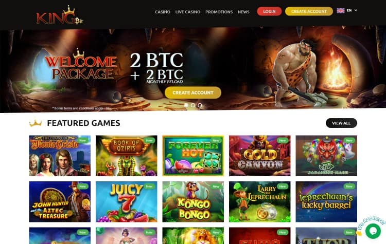 Kingbit Casino-Website