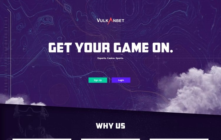 VulkanBet Casino-Website