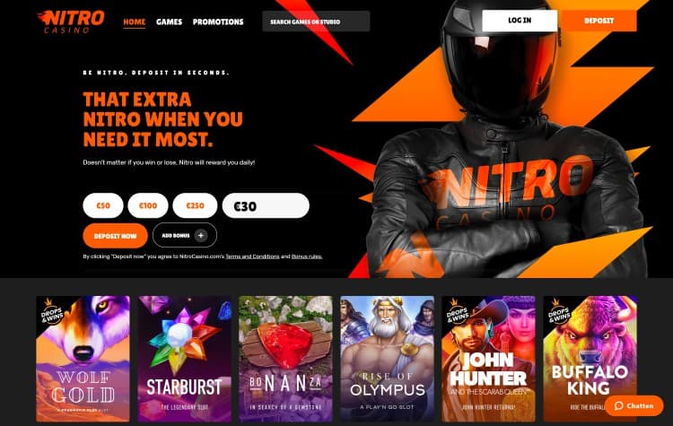 Nitro Casino-Website