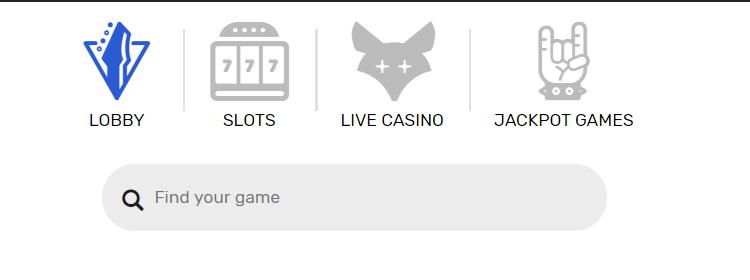 Casinospiele bei Crazy Fox