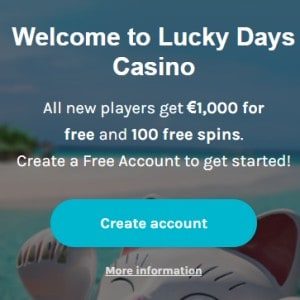 Bonus von Lucky Days Casino