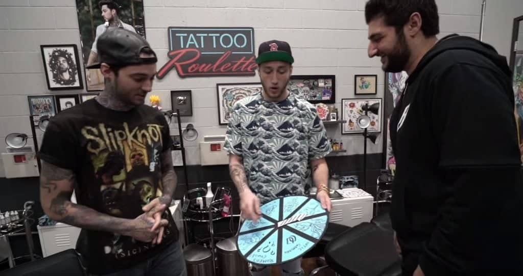 Roulette-Tattoo mit Faze Banks